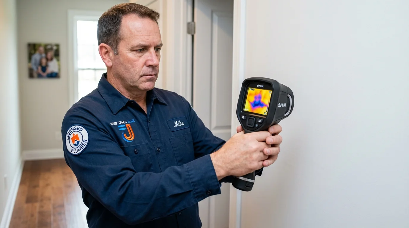 Thermal imaging leak detection by Johns Plumbing LLC in Kilmarnock